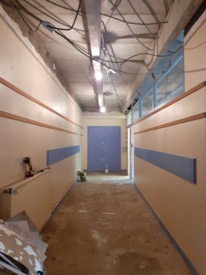 couloir etage travaux